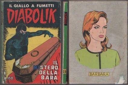 Diabolik. Il mistero della bara. seconda serie. 23/1965. Astorina diff. Sodip - copertina