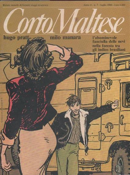 Corto Maltese. Anno 4, n. 7, luglio 1986 - copertina