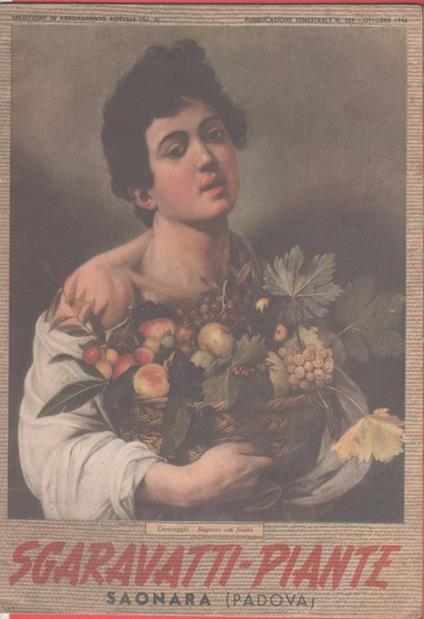 Catalogo Sgaravatti Piante 1946 - copertina