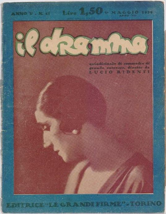 Il Dramma N° 65 - 1 Maggio 1929 - copertina