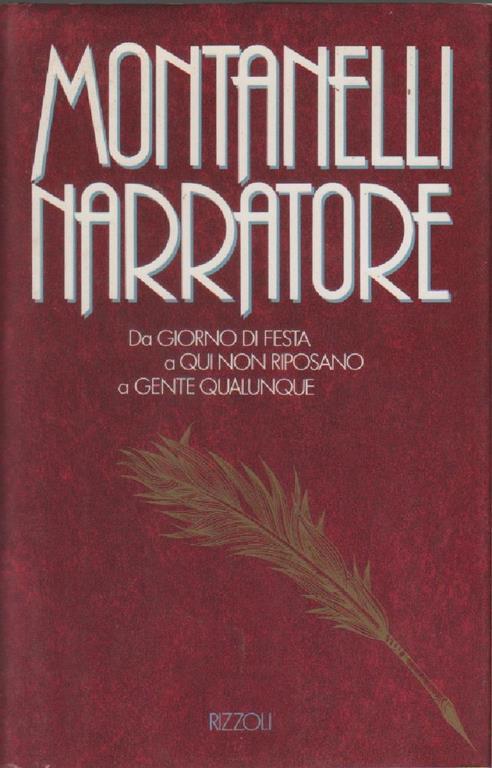 Montanelli narratore - Indro Montanelli - copertina