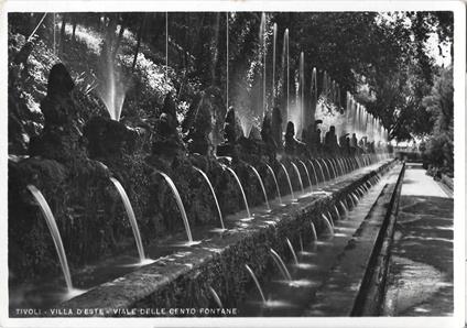 Tivoli. Villa d'Este. Viale delle Cento Fontane. Non viaggiata - copertina