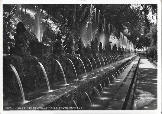 Tivoli. Villa d'Este. Viale delle Cento Fontane. Non viaggiata - copertina