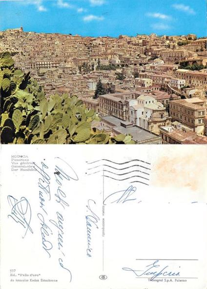 Modica. Panorama. Viaggiata - copertina