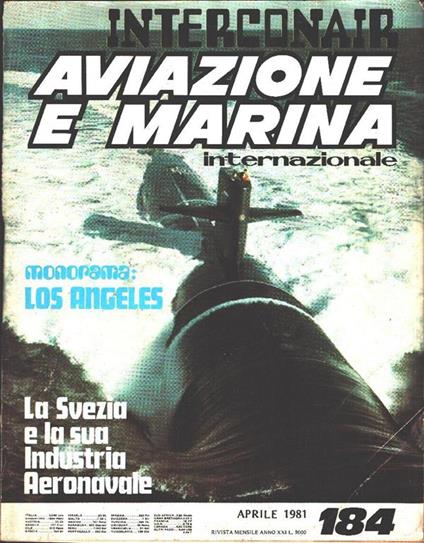 Interconair. Aviazione e marina. n. 184. Aprile 1981 - copertina