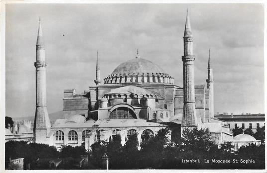Istanbul. La Moschea di Santa Sofia. Non viaggiata, originale - copertina