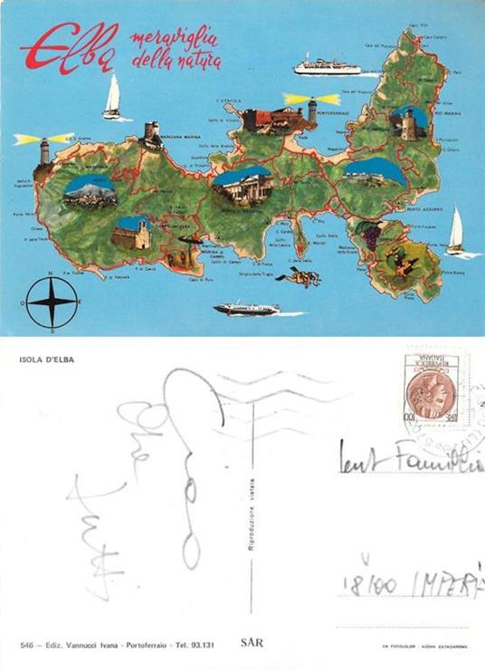 Elba. Meraviglia della natura. Viaggiata 1978 - copertina