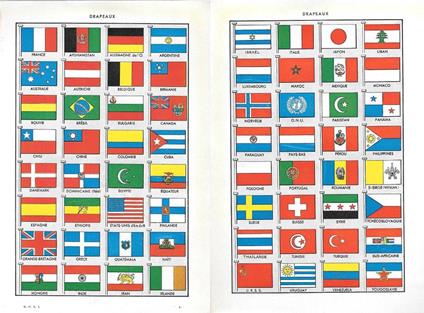 Drapeaux. Stampa 1954, fronte/retro - copertina