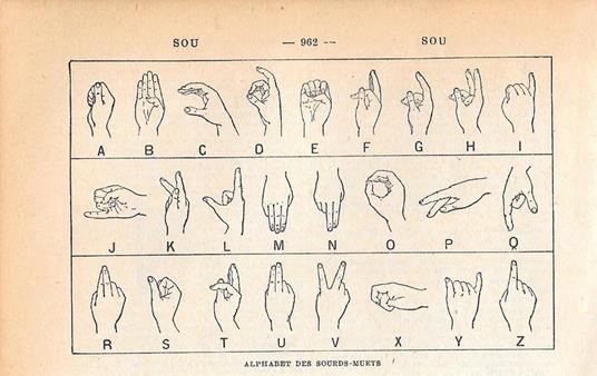 Alphabet des sourds-muets. Stampa 1954 - copertina