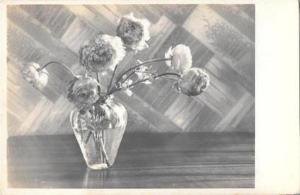 Fiori in vaso di vetro. Non viaggiata, stampa 1942 - copertina