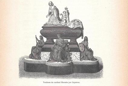 Tombeau du cardinal Mazarin par Coysevox. Stampa 1888 - copertina