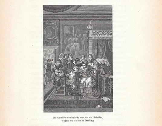 Les derniers moments du cardinal de Richelieu. Stampa 1888 - copertina