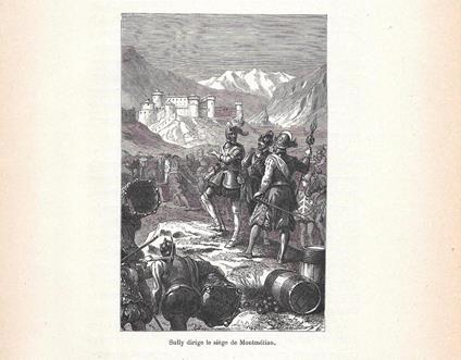 Sully dirige le siege de Montmelian. Stampa 1888 - copertina