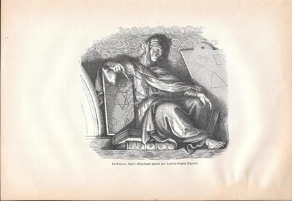 La Science, figure allegorique gravee par Audran d'apres Mignard. Stampa 1888 - copertina