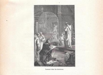 Lesueur chez les chartreux. Stampa 1888 - copertina