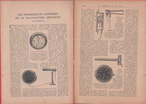 Les appareils de controle de la navigation aerienne. Estratto 1923 - copertina