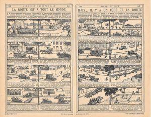 La route est a tout le monde mais.. il y a un code de la route. Stampa 1923 due pagine - copertina