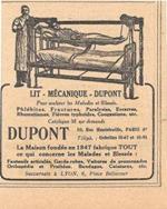 Lit mecaniques Dupont. Pubblicita 1923