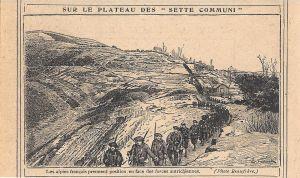 Sue le plateau des Sette Comuni. Stampa 1919 - copertina