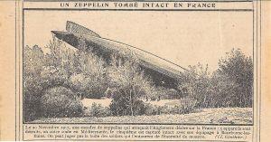 Un Zeppelin tombé intact en France. Stampa 1919 - copertina