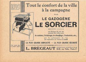 Le gazogene Le Sorcier. L. Brègeaut, Paris. Pubblicita 1926 - copertina