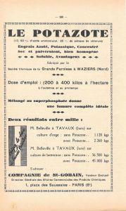 Le potazote. Engras azoté, potassique, concentré. Pubblicita 1932 - copertina