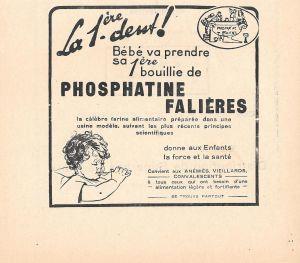 La 1er dent! Phosphatine Falières. Pubblicita 1932 - copertina