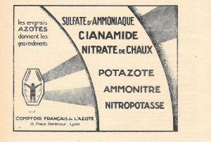 Les engrais azotès donnene les gros rendements. Pubblicita 1932 - copertina