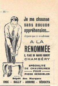 Chaussures A La Renommée, Chambery. Pubblicita 1932 - copertina
