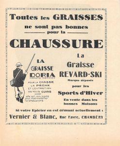 Vernier & Blanc, Chambery. Graisses pour la chaussure. Pubblicita 1932 - copertina