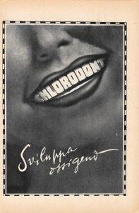 Chlorodont sviluppa ossigeno / Vini Luigi Calissano e figli. Advertising 1947, fronte retro - copertina