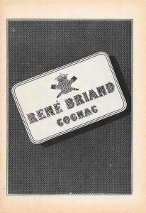 René Briant Cognac /Dentifricio Chlorodont . Advertising 1947, fronte retro - copertina