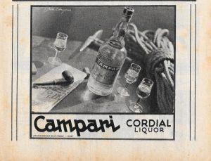 Campari Cordial Liquor. Advertising 1947 - copertina