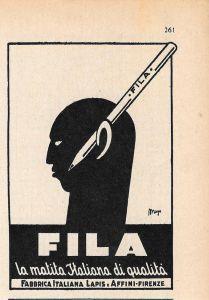 Fila. La matita italiana di qualità. Advertising 1947 - copertina