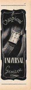 Creazioni Universal Geneve. Advertising 1946 - copertina