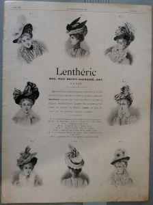 Lenthéric chapeaux, Paris. Advertising 1900 - copertina