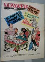 Togliatti e Nenni. Vignetta di satira politica. Stampa 1953