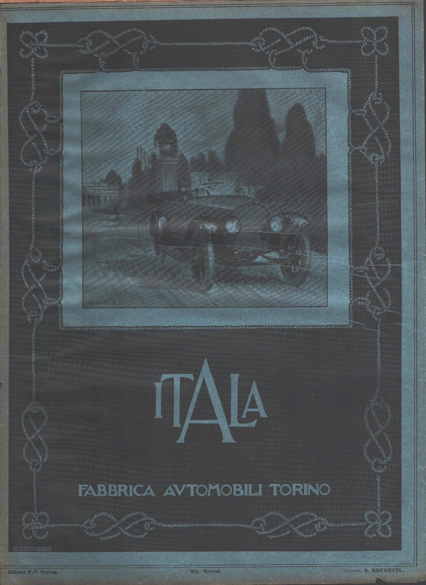 Itala. Illust. Biscaretti. Advertising 1919