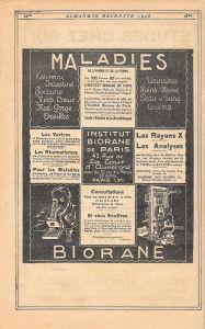 Biorane. Maladies estomac, intestins, poitrine, urinaires.... Advertising 1926 - copertina