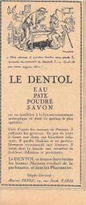 Le Dentol. Eau, pate, poudre, savon. Advertising 1926 - copertina