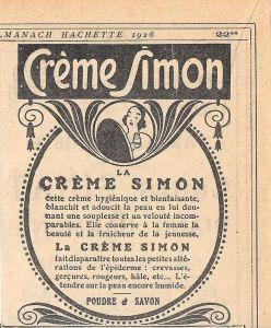 Crème Simon. Poudre e savon. Advertising 1926 - copertina