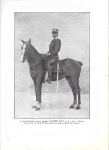 Il maggiore Giovanni Lang / La guerra Italo-Turca. Stampa 1912 - copertina