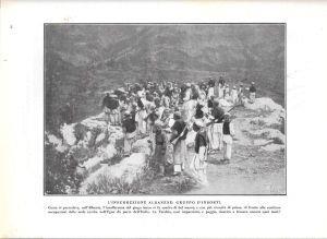 L' insurrezione albanese / Vedute di Rodi. Stampa 1912 - copertina