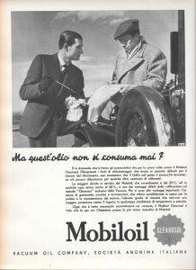 Mobiloil. Ma quest'olio non si consuma mai? Advertising 1936 - copertina