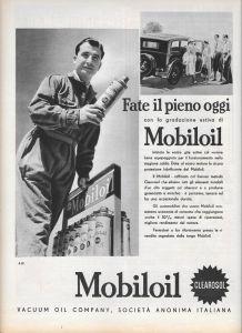 Mobiloil Clearsol. Advertising 1936 - copertina
