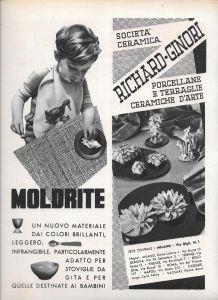 Moldrite RIchard-Ginori. Advertising 1936 - copertina