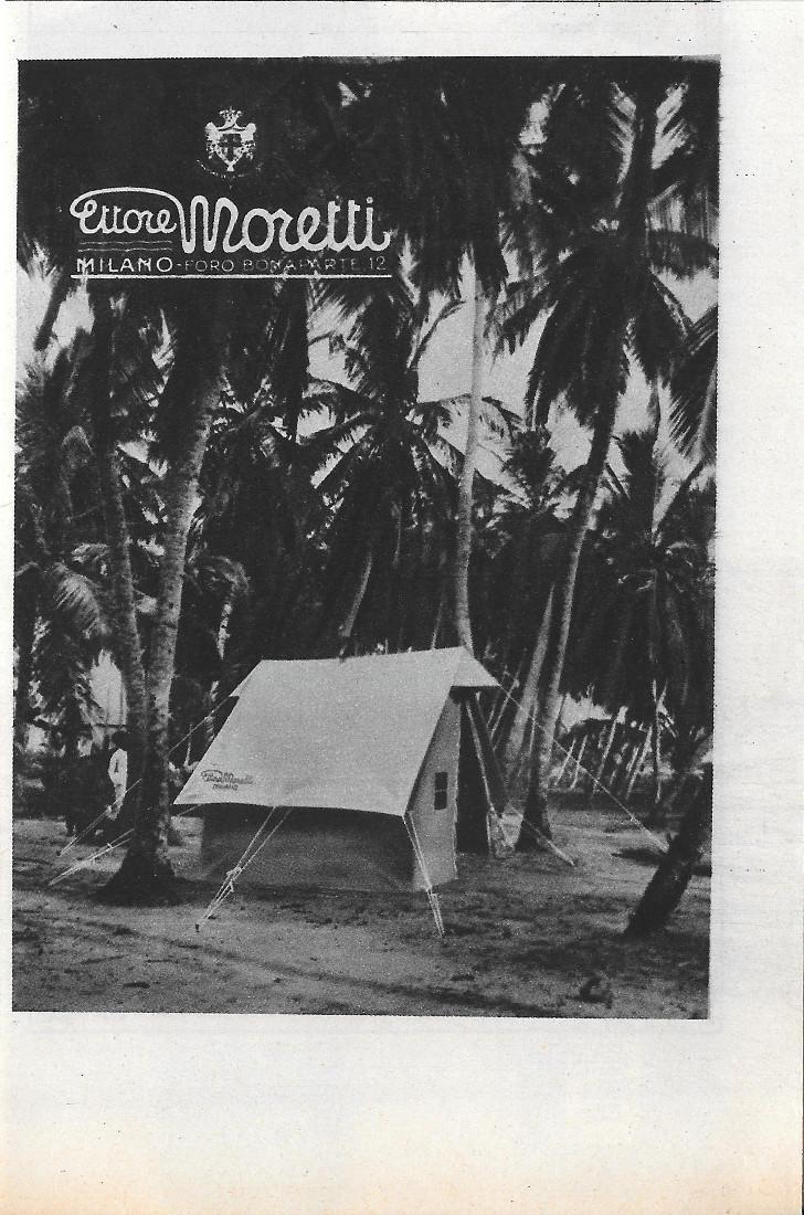 Ettore Moretti Milano. Advertising 1936