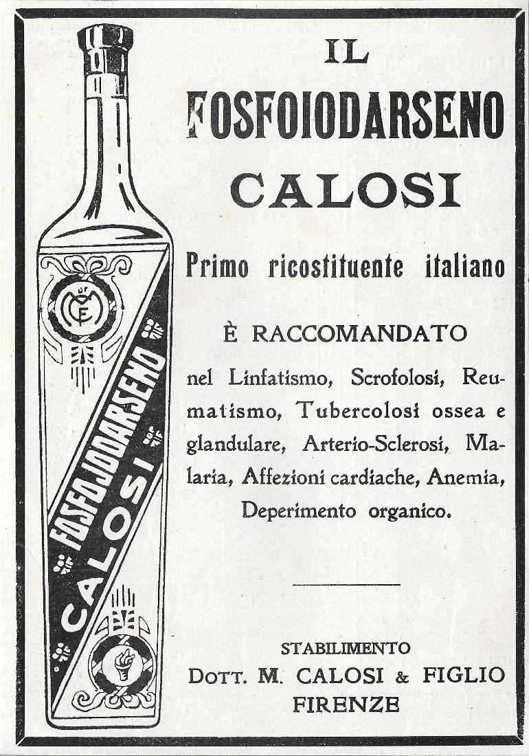 Fosfoiododarseno Calosi. Advertising 1920
