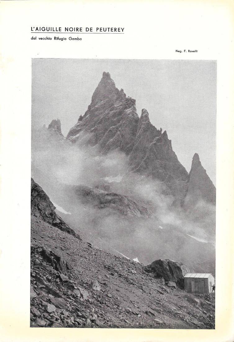 Il Monte bianco e il contrafforte del Peutérey/ L'Aiguille Noire du P. Stampa1935