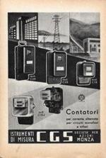 Contatori CGS. Advertising 1947